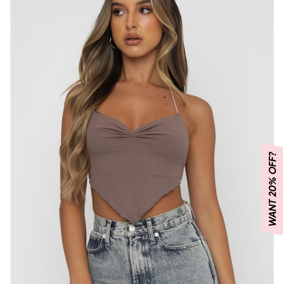 My Love Is Yours Crop Chocolate - Picture 2 of 4